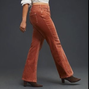 Anthropologie Pilcro The Icon Flare Corduroy Jean - Rusted Brown